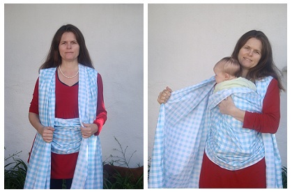 how to make a baby sling wrap